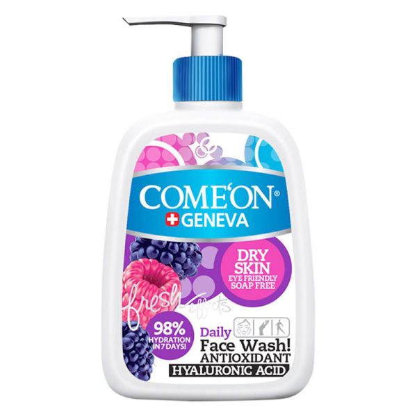 شوینده صورت کامان مناسب پوست خشک حجم ۵۰۰ میل Comeon Dry Skin Face Wash 500 ml