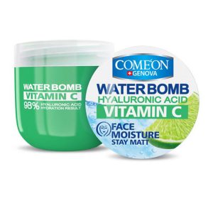 کرم بمب آبرسان کامان حاوی ویتامین C حجم ۲۰۰ میل Comeon Face Moisture Water Bomb With Hyaluronic Acid & Vitamin C 200 ml